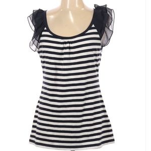 Express ruffle short sleeve top